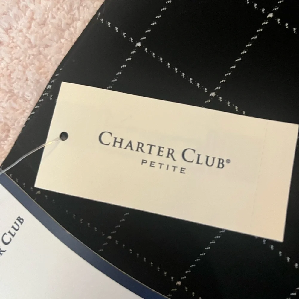 Charter Club slim Leg Cambridge waist smoothing pants 2P NWT